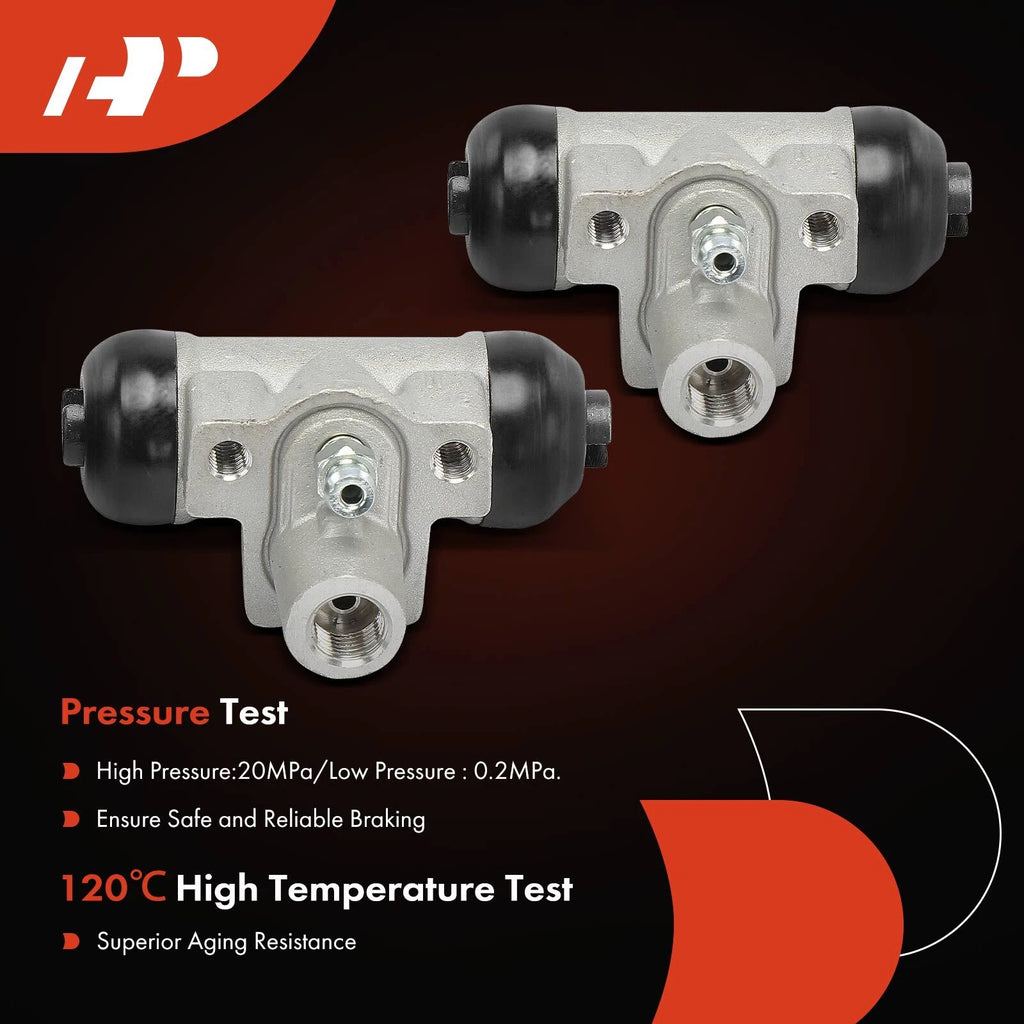 2X Front Drum Brake Wheel Cylinder for Honda Insight (2000-2006)