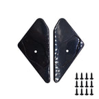 Set of 2 Side Mirrors for Universal F1 Style Glossy Black (RH/LH)