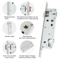 Mortice Lock 85x20mm for Indoor Outdoor Doors (Stainless Steel)