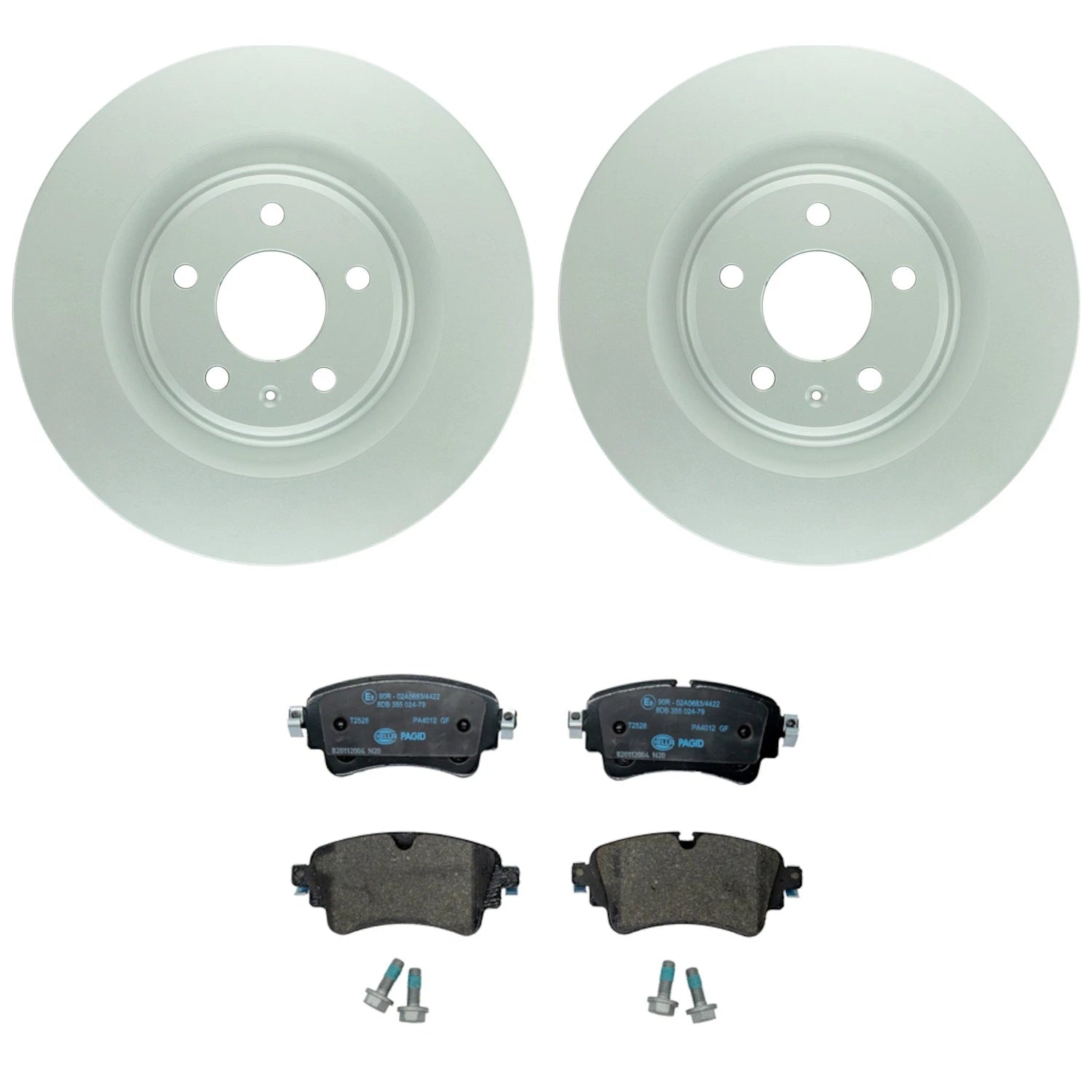 Bosch QuietCast Rear Rotors & Hella LowMet Pads for Audi A4 A5 A6 Quattro (2009–2016)