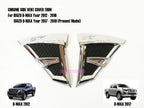 Chrome Side Vent Indicator Door Cover Trim for Isuzu D-Max 2012-2019