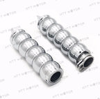 7/8" Chrome Motorcycle Handlebar Grip & Throttle Twist Tube for Custom Bikes