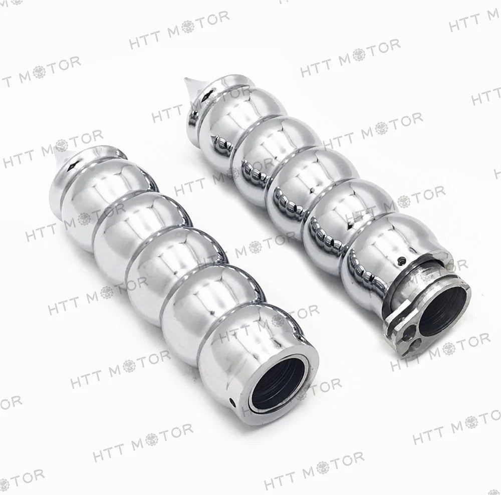 7/8" Chrome Motorcycle Handlebar Grip & Throttle Twist Tube for Custom Bikes
