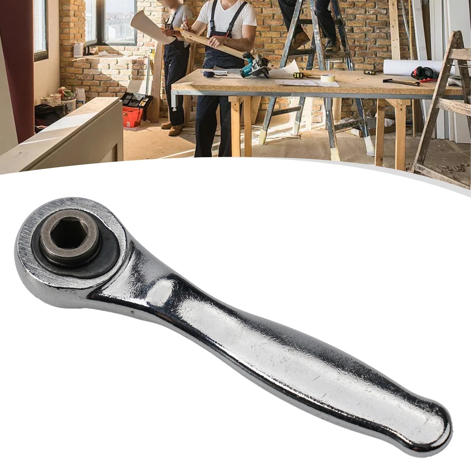 2X 72 Teeth Ratchet Wrench Set with Magnetic Handle for Automotive Use