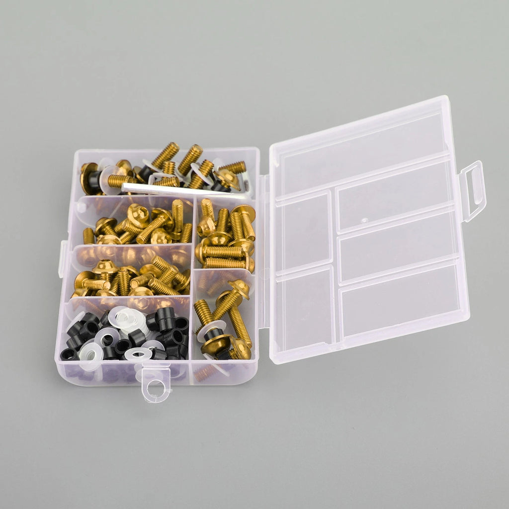 158pcs Fairing Bolt Kit for Motorcycle Sportbike (Universal) - Gold