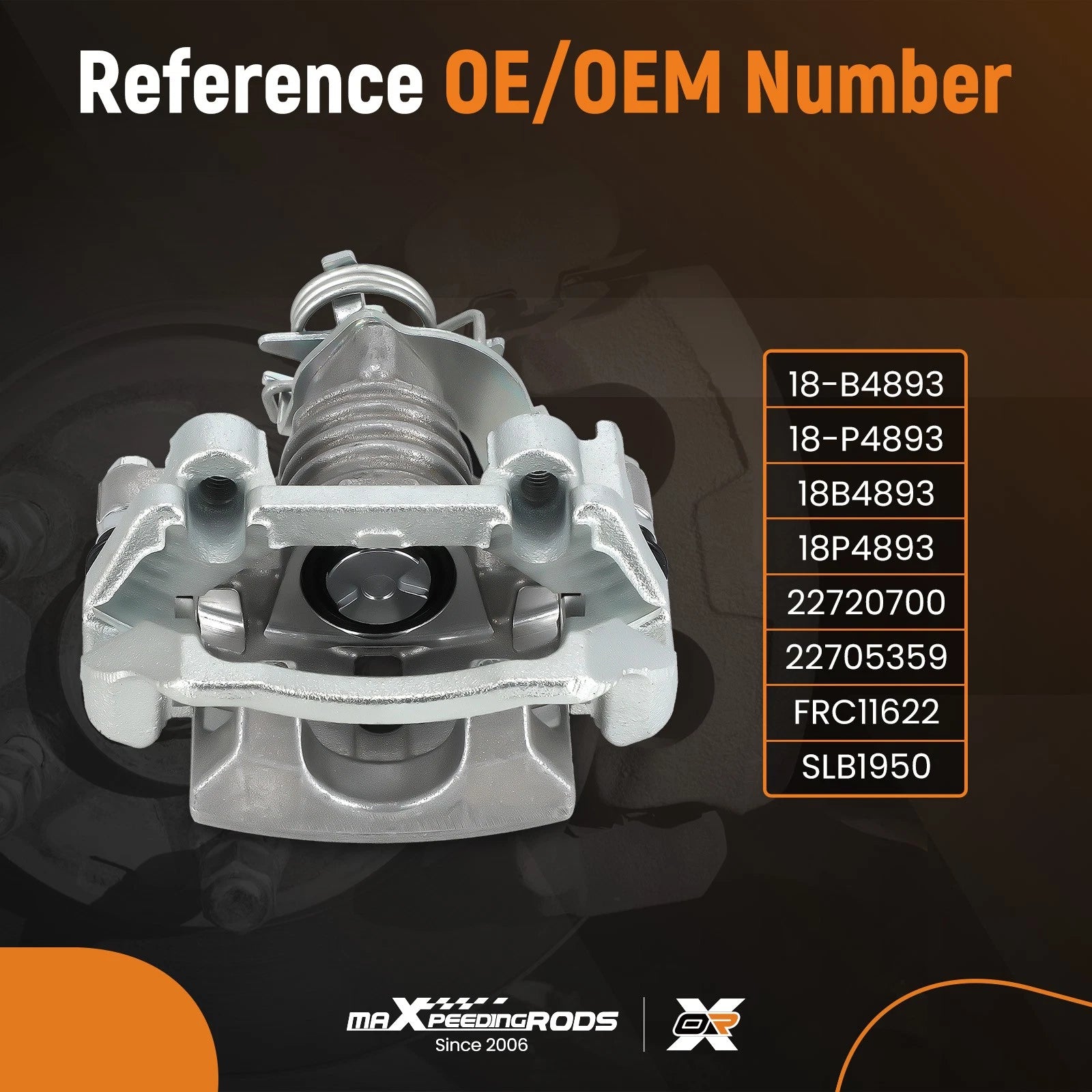 Rear Left Disc Brake Caliper for Chevrolet Cobalt / Malibu / HHR (2005–2012)