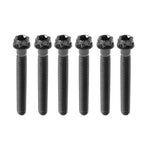6pcs M10x50mm Titanium Torx Head Flange Screws for Motorcycle Bike