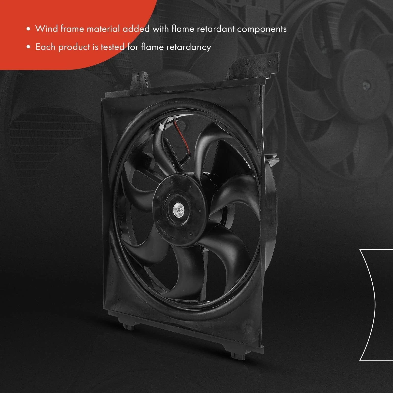 Cooling Fan Assembly with Shroud for Kia Rio (2006-2011)