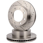 Front Drilled Slotted Brake Rotors for Ford F-450 Super Duty (2010–2012)