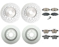Brake Kit Rotors & Akebono Pads for Audi TT Quattro (2000–2015)