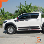 Matte Black Smooth Fender Flare Arch for Toyota Hilux Revo Widebody 18-20