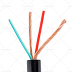 4m Spring Trailer Cable Suzy Coil with 2x 5pin & 4pin Connectors for Caravan