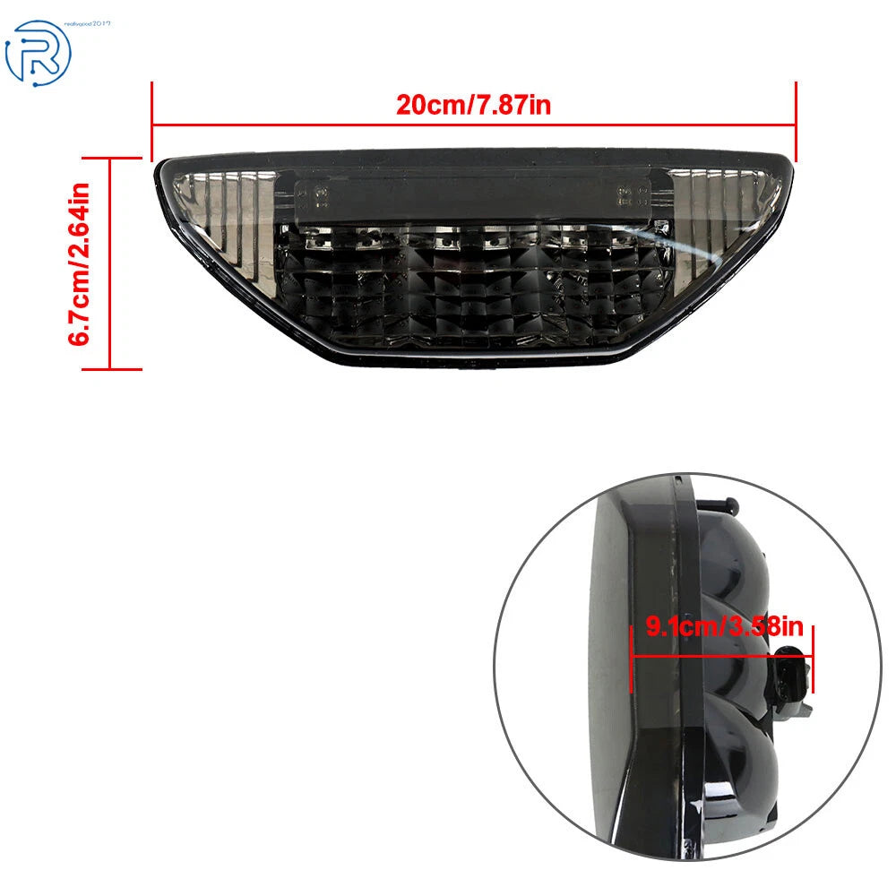 Smoked LED Brake Tail Light for Honda Rancher 420 TRX420 (2014–2016)