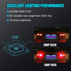 LED Strobe Flashing Blinker Brake Tail Light Bulb for 1157 (-)