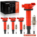 4x Ignition Coil & 4x Iridium Spark Plug for Toyota Camry (2018–2025)