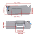 Set of 2 Sun Visor Shades for Honda Pilot (2017–2021) & Ridgeline (2018–2020)