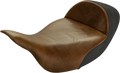 Saddlemen Lariat Solo Seat for Harley FL (2008–2024) - Extended Reach - Brown