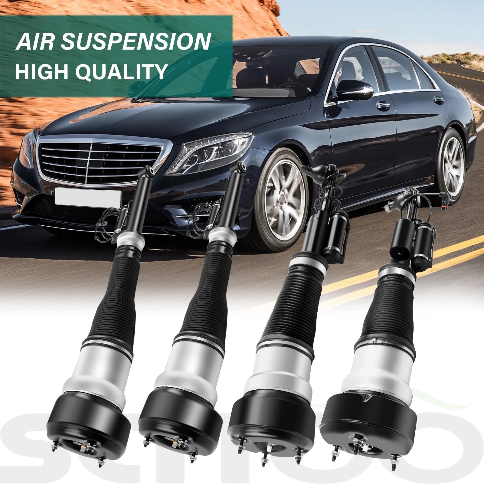 2X Air Suspension Strut for Mercedes W221 S500 S550 CL500 (2007–2013)