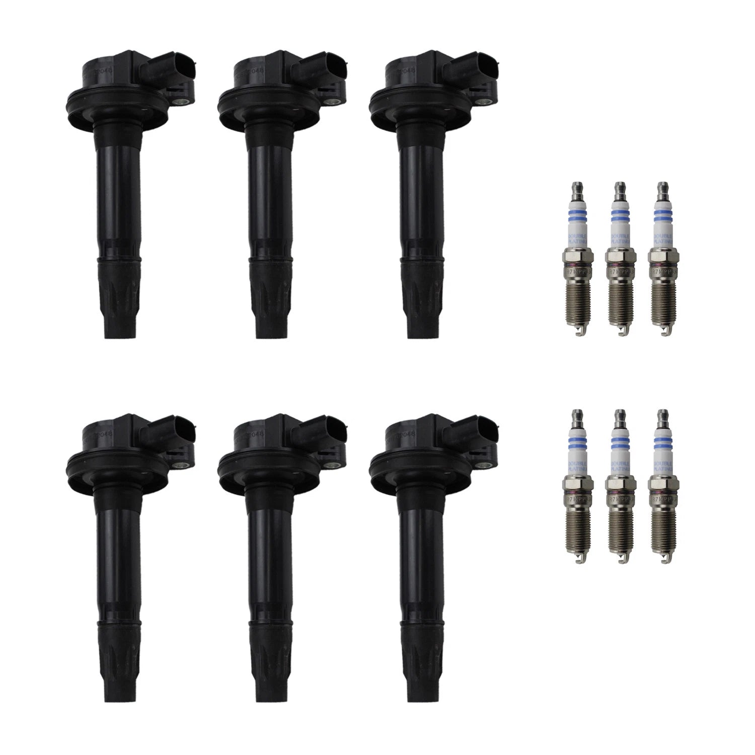 Set of 6 Ignition Coils & Spark Plugs for Mazda CX-9 (2007–2015)