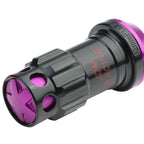 Set of 16 Aluminum Purple Rim Lock Nuts + Adapter M12x1.5 for Automotive