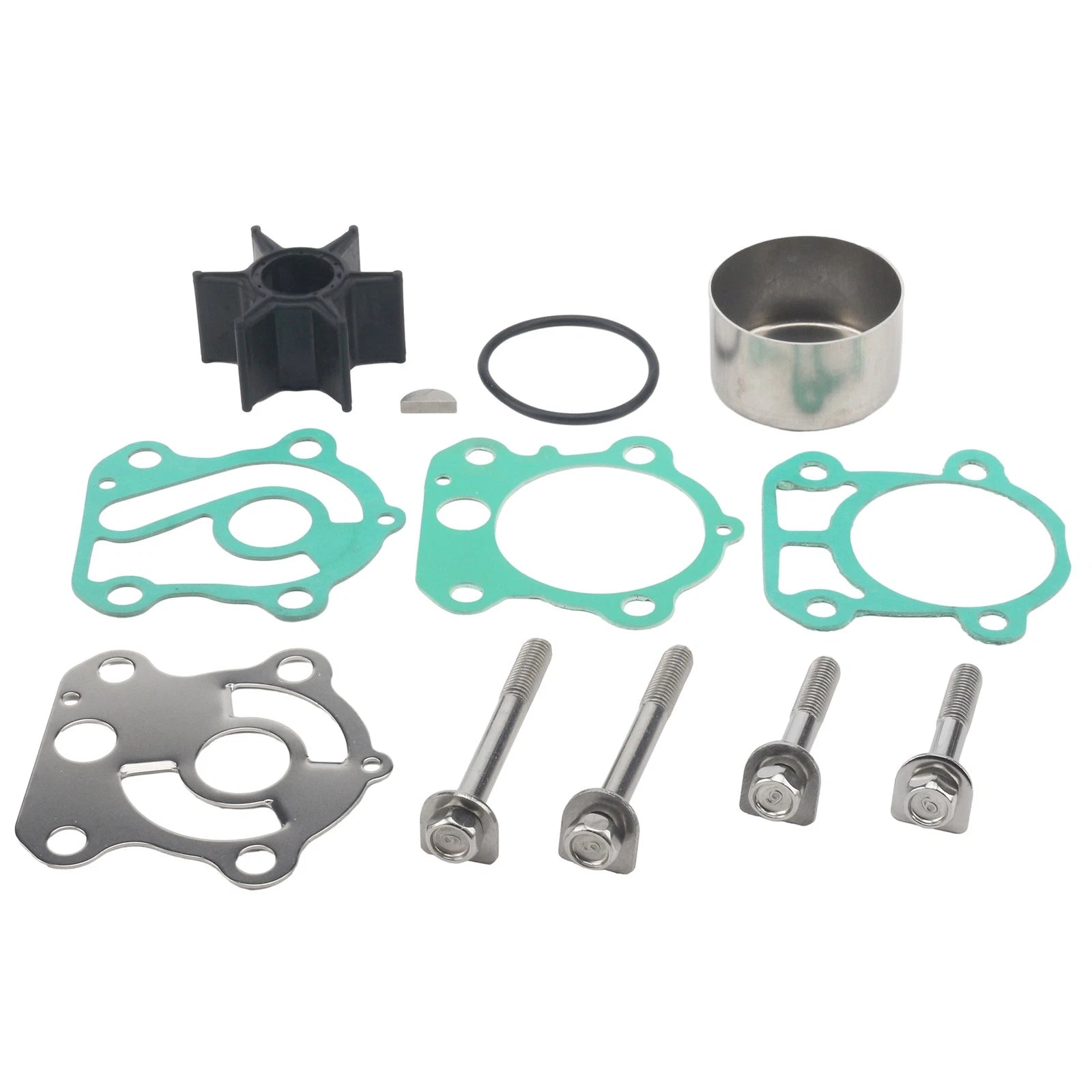 Water Pump Impeller Kit for Yamaha 2 Stroke Outboard (692-W0078-02-00, 18-3370)