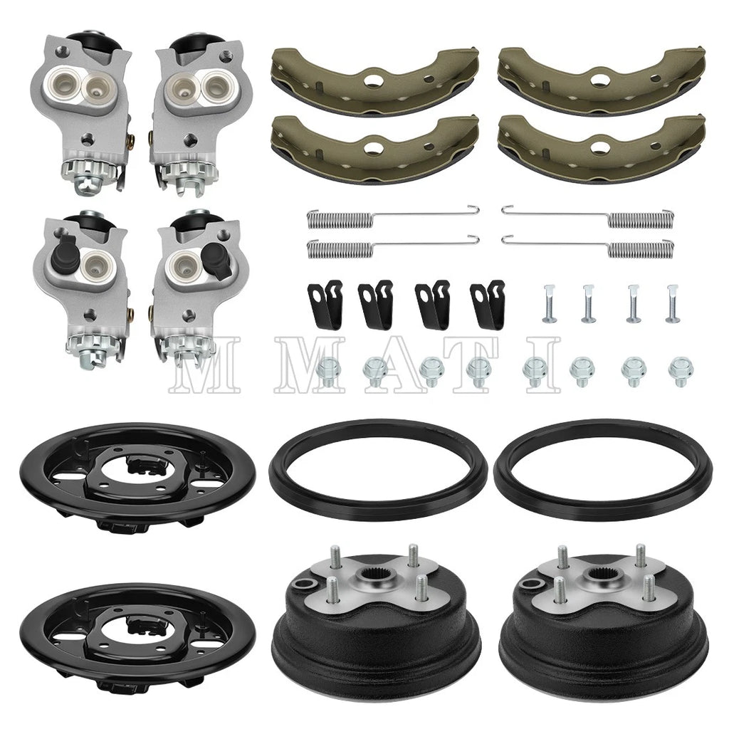 Front Brake Drum Plate Cylinder Kit for Yamaha Kodiak 400 4x4 (1993–1998)