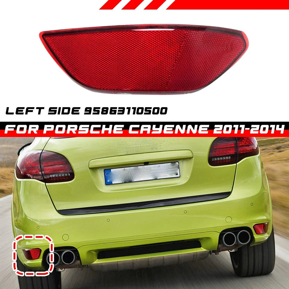 1X Left Rear Bumper Light Cover Reflector for Porsche Cayenne (2011–2014)