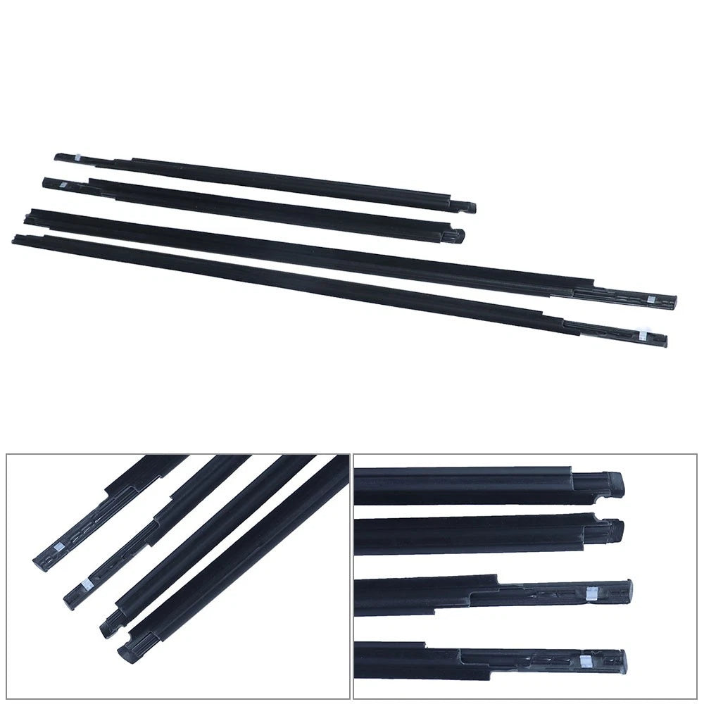 Set of 4 Weatherstrip Window Moulding Trim Seals for Toyota Yaris (2007–2016)