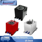 2.5 Gallon Aluminum Racing Drift Fuel Cell Gas Tank + Level Sender