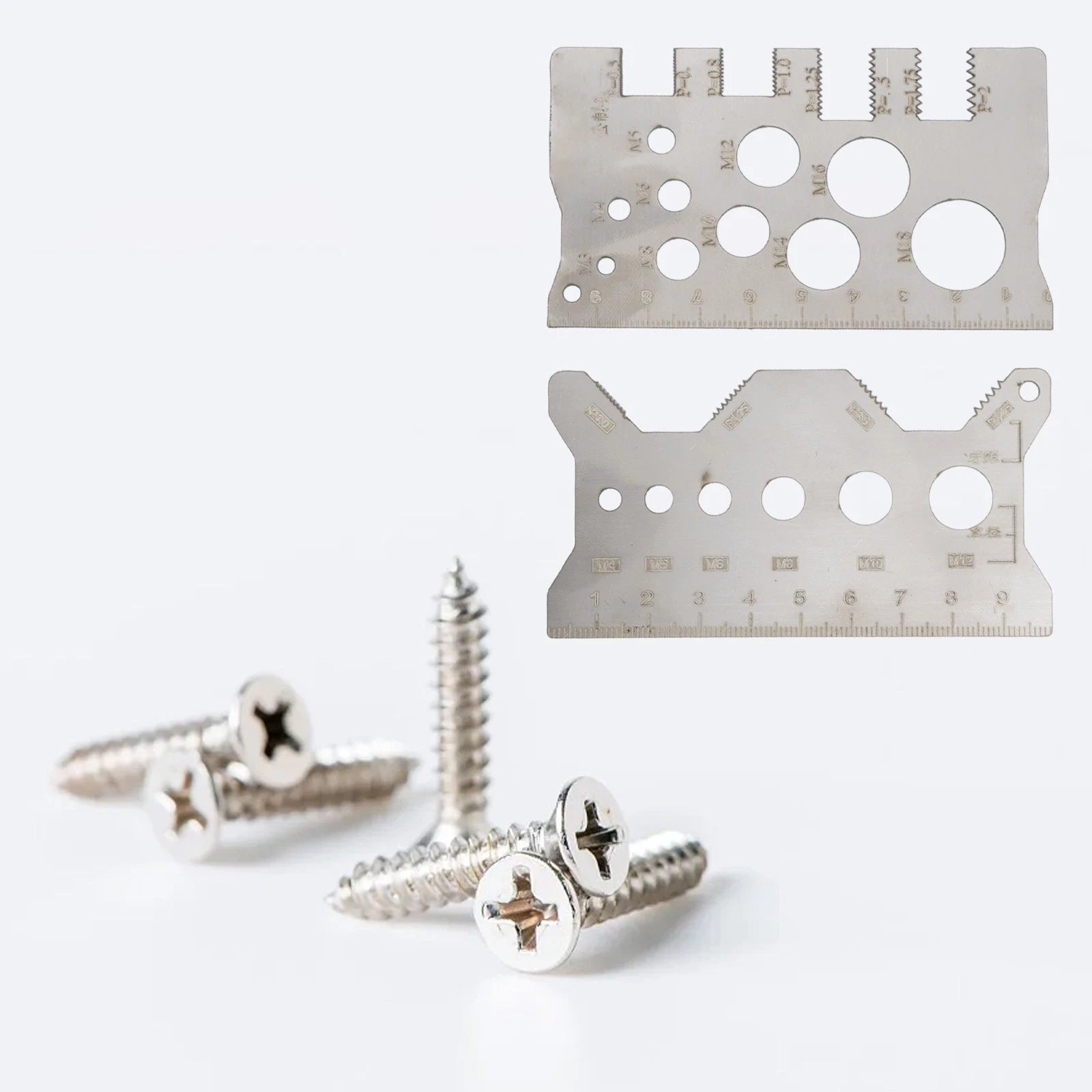 304 Stainless Steel Screw Thread Pitch Gauge for Accurate Measurements
