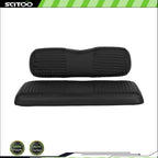 Universal Black Vinyl Golf Cart Seat & Back Cushion Covers