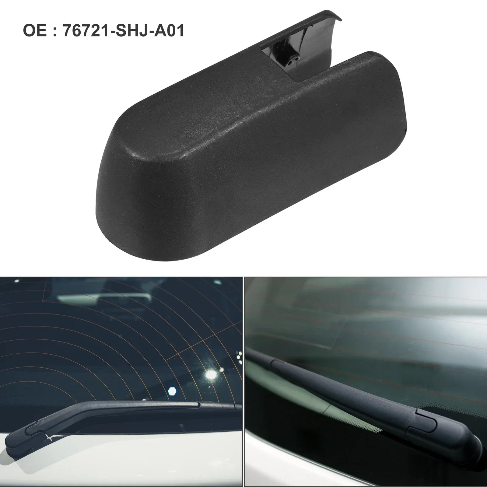 Rear Windshield Wiper Arm Nut Cover for Honda Odyssey (2018-2023) - Black