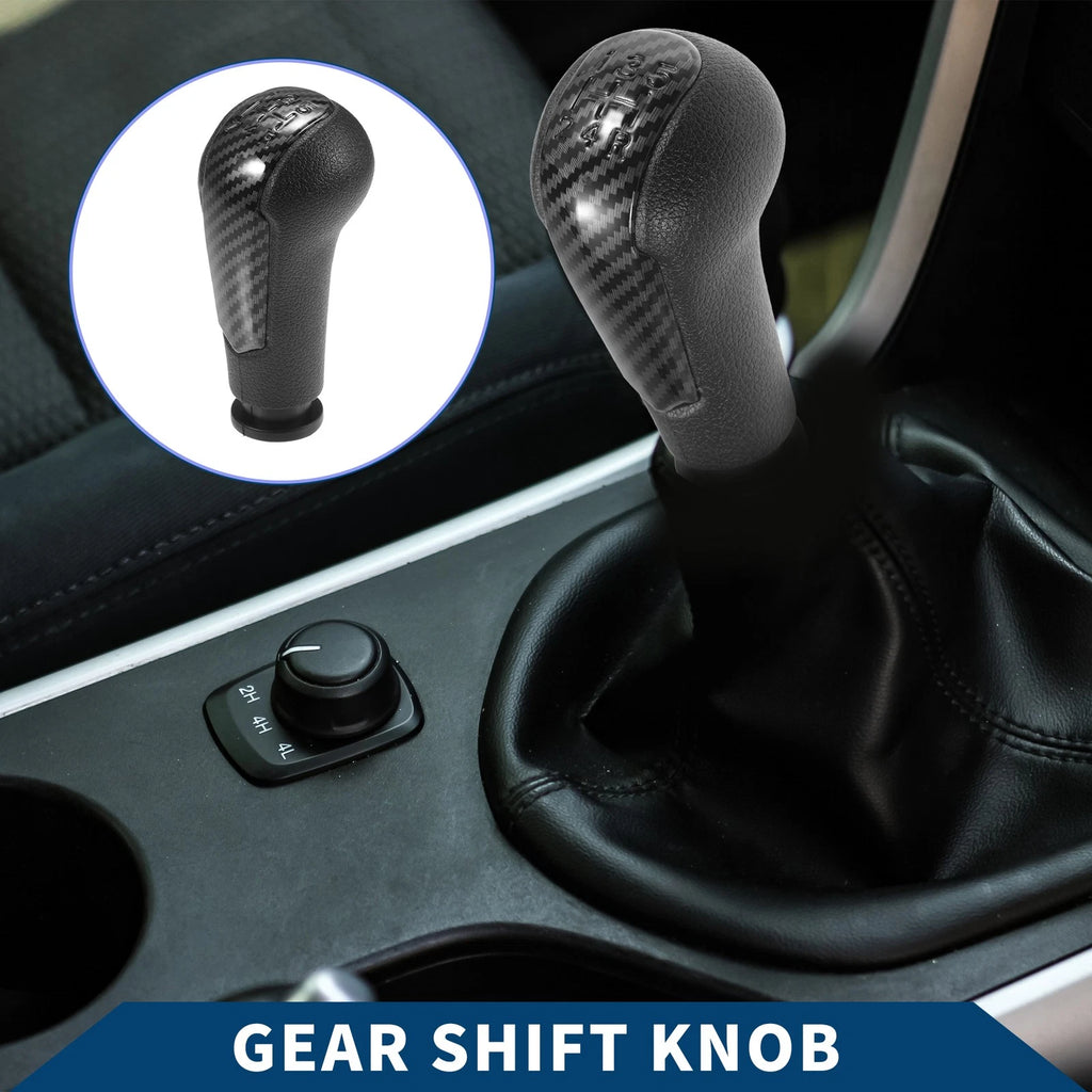 5 Speed Manual Gear Shifter Knob for Chevrolet Spark (2011–2014) Plastic Black