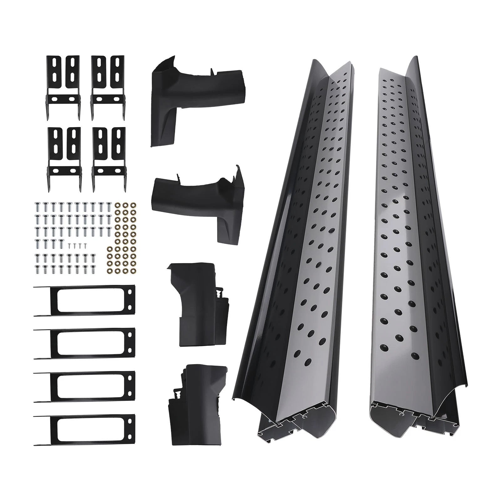 Side Step Board for Honda CR-V (2007–2011) Non-Slip Aluminum White & Black