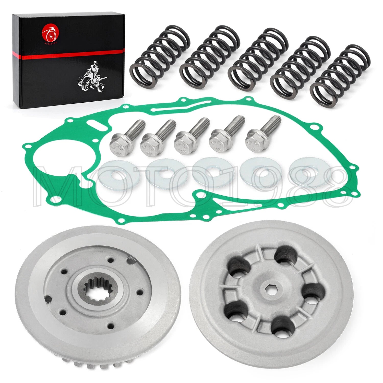 Clutch Kit for Yamaha V Star 650 (2000–2008) - Inner Hub, Pressure Plate, Springs, Gasket
