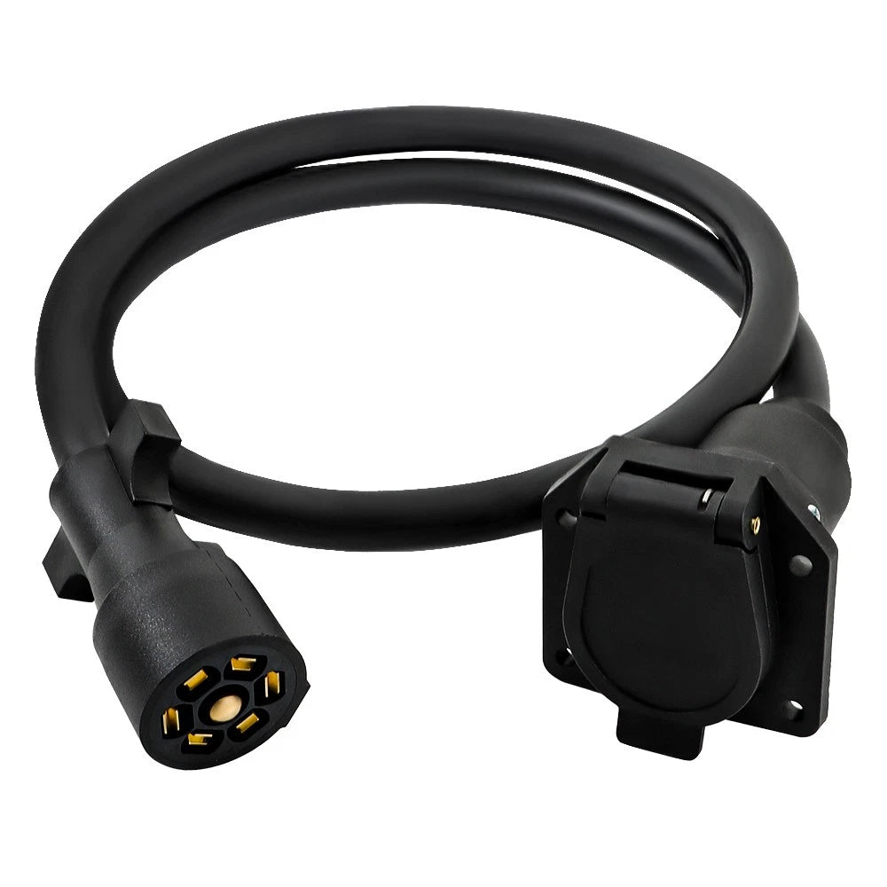 7 Way 7 Pin Trailer Extension Cord for Trailers (4/6/8/10/12FT)