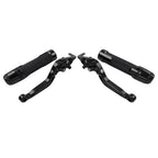 Folding Extendable Brake Clutch Lever Grip Set for Kawasaki ZX6R ZX9R (2000-2002)