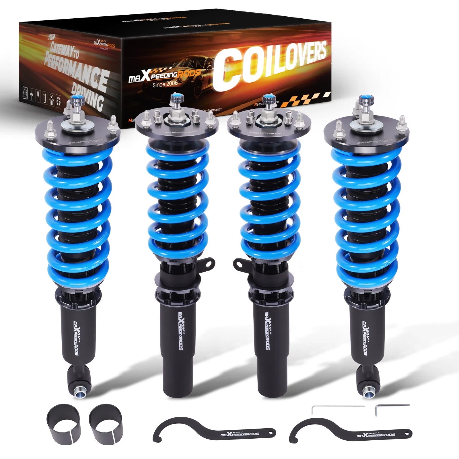 MaXpeedingrods T6 Coilovers 24 Way Shocks for BMW 520 523 525 E39 (1995–2003)