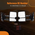 Heated Mirror for Chevrolet Avalanche (2007–2013) White Extendable YH-3351