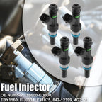 Set of 4 Fuel Injectors 16600-ED000 for Nissan Versa Micra Tiida Qashqai (2007–2013)