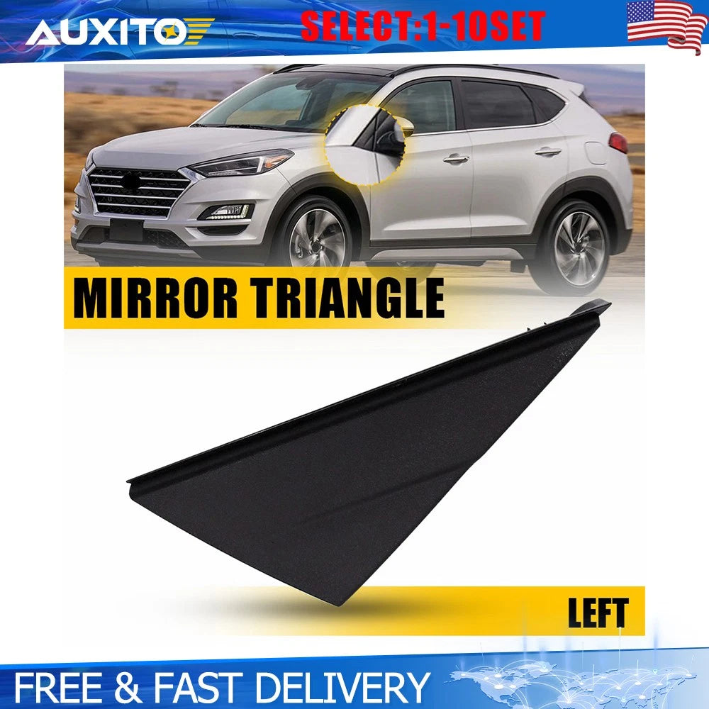 Set of 2 Fender Pillar Trim Mirror Corner Moldings for 2016–2021 Tucson