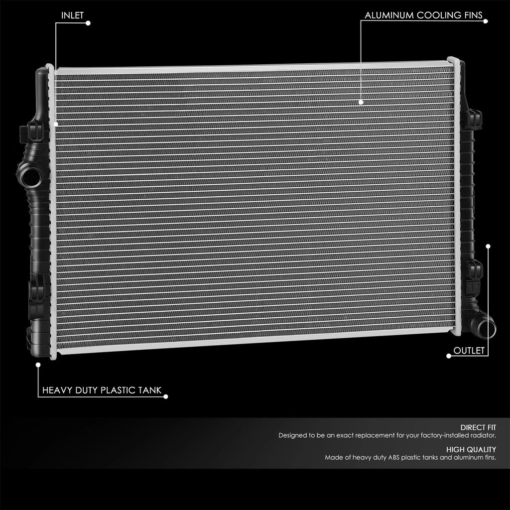 OE Style Aluminum Core Radiator for Audi A3 Volkswagen Golf 2.0L (2015–2019) DPI13578