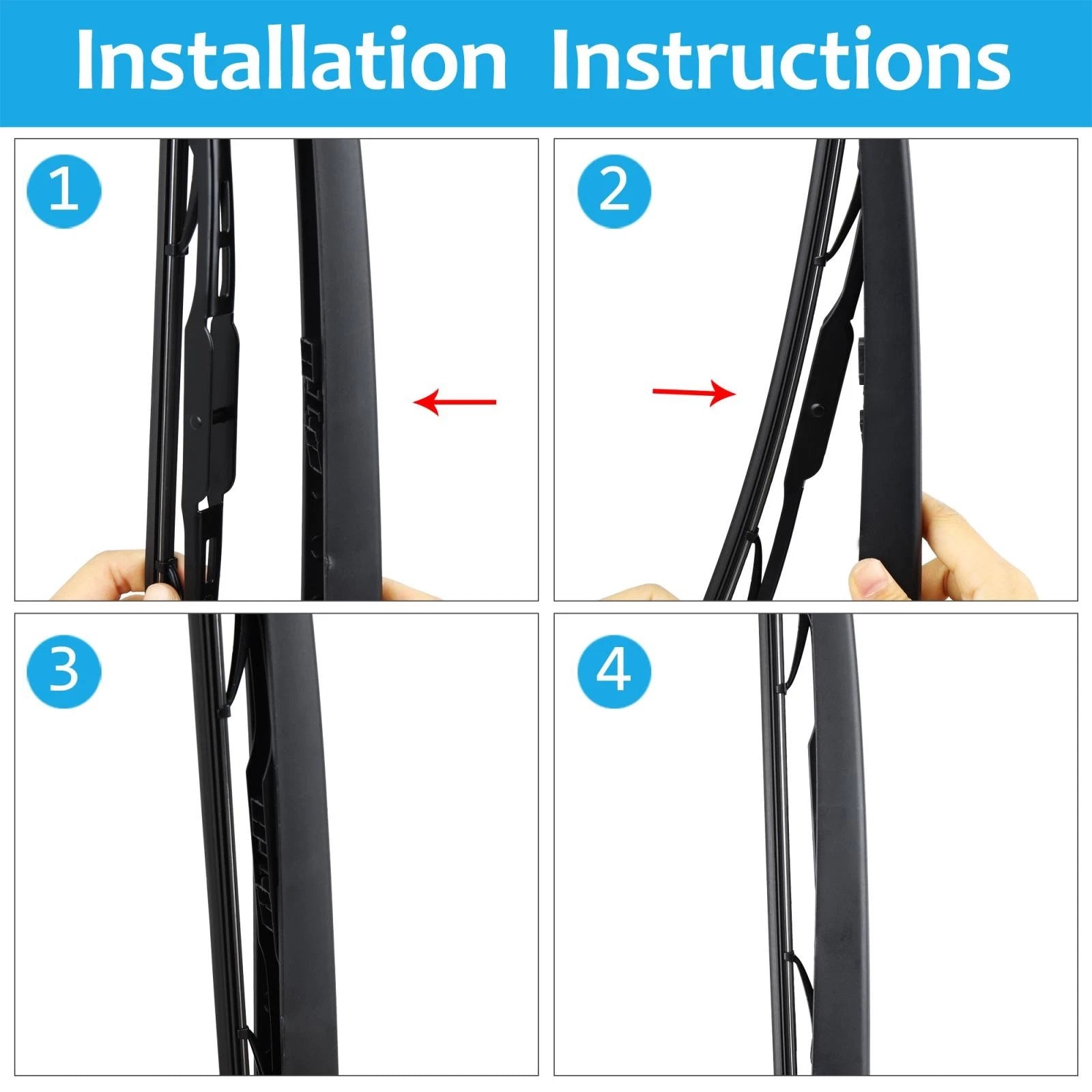 Set of 2 Rear Windshield Wiper Blade Arms for Hyundai Tucson (2004–2008)