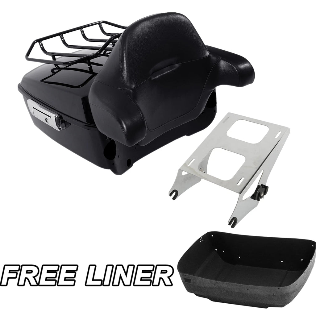 Trunk Backrest Mount Rack for Harley Touring Electra Road Glide (2014–2026)