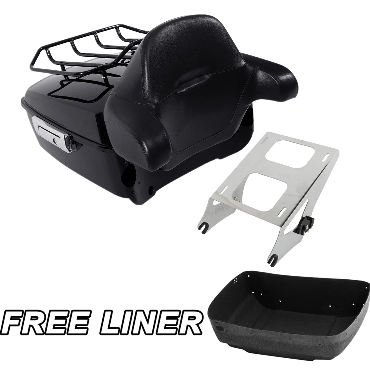 Trunk Backrest Mount Rack for Harley Touring Electra Road Glide (2014–2026)
