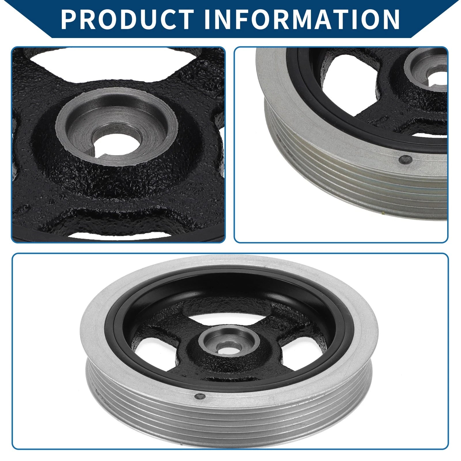 Engine Harmonic Balancer Crank Pulley for Hyundai Accent (2000–2015) No. 231242B020