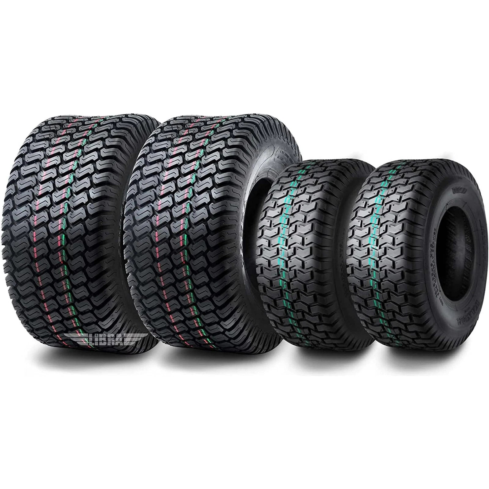 Set of 4 Wanda Lawn Mower Turf Tires 13x5-6 & 18x8.50-8 - 13106/13028