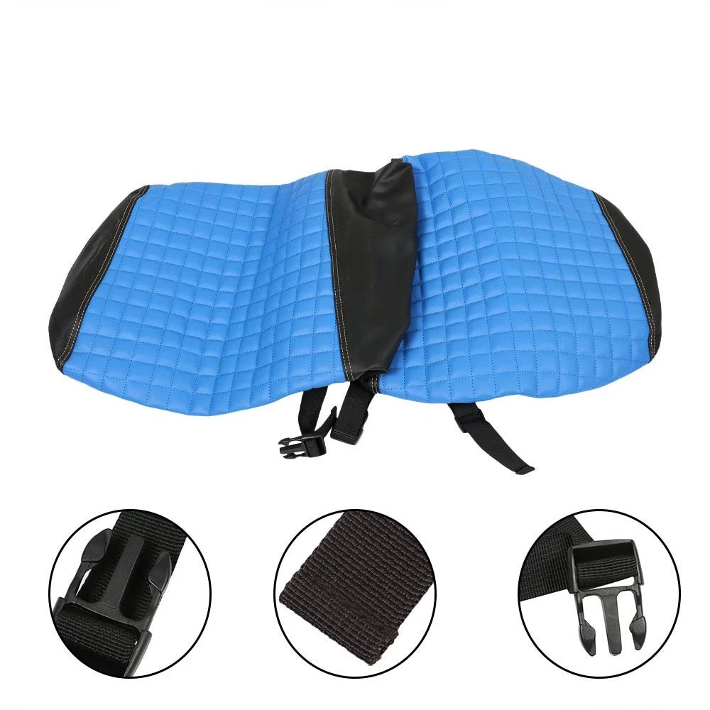 Front Seat Cover for Club Car DS (No Staple, Blue)