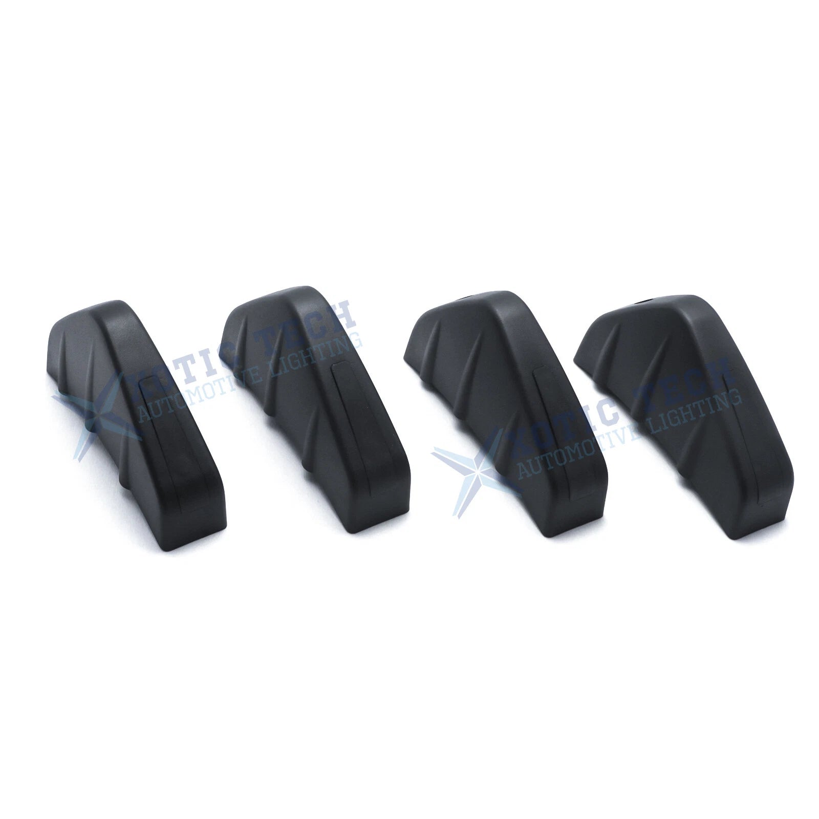 US Matte Black 4-Wing Rear Bumper Splitter Kit for Mercedes-Benz CLA (2016-2019)
