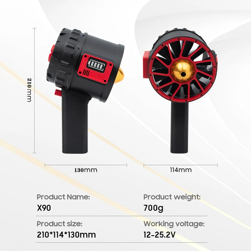 90MM Metal Turbo Fan X90 for Dust Removal and Cooling